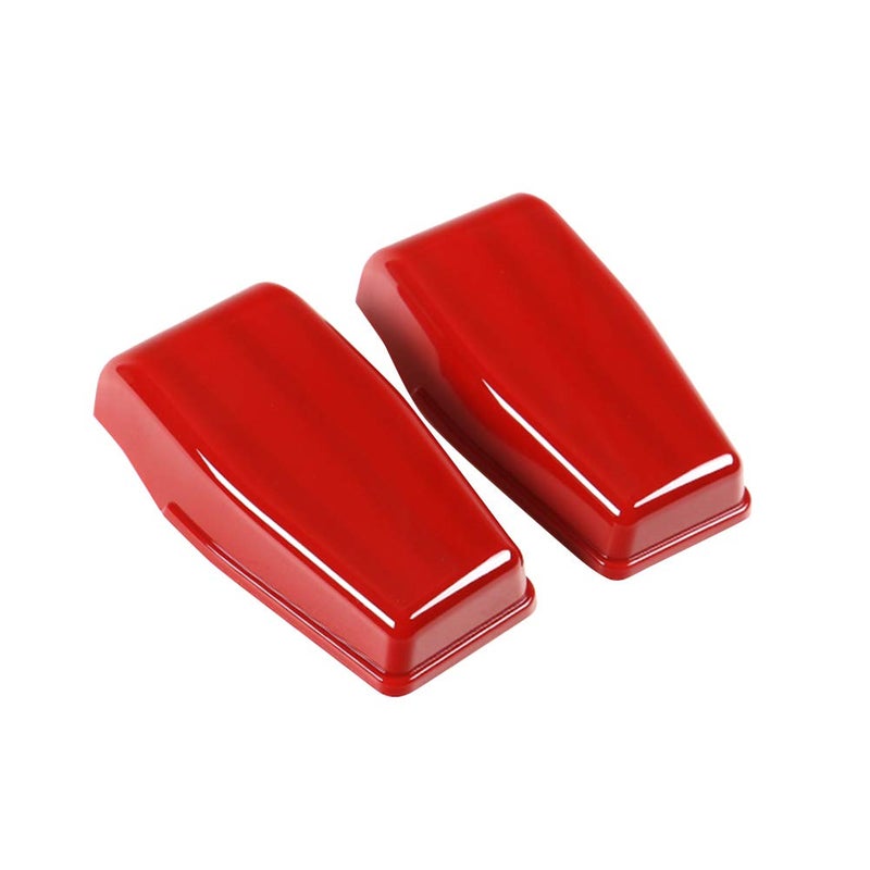 idain 2PCS Tailgate Hinge Cover Rear Upper Glass Door Liftgate Hinge Cover Trim for 2007-2017 Jeep Wrangler JK & Unlimited (Red) - Image 2